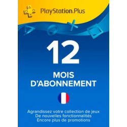 Carte PlayStation Plus Abonnement France 12 Mois