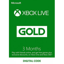 Carte Xbox Live Gold Abonnement France